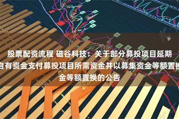 股票配资流程 磁谷科技：关于部分募投项目延期及使用自有资金支付募投项目所需资金并以募集资金等额置换的公告