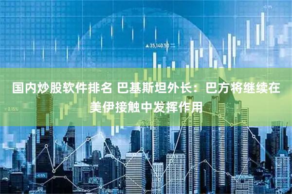 国内炒股软件排名 巴基斯坦外长：巴方将继续在美伊接触中发挥作用